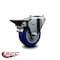 Service Caster 3.5'' Blue Poly Wheel Swivel Bolt Hole Caster with Posi Lock Brake SCC-BH20S3514-PPUB-BLUE-PLB - alternate 4